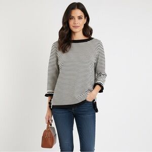 Lauren Ralph Lauren Striped Boatneck Top Size Medium Preppy Sweater